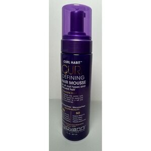 Curl Habit Curl Defining Hair Mousse Flexible Hold All Hair Types 7 Fl. oz